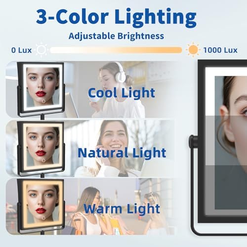 Ruacq Wall Mounted Makeup Mirror - Image 6