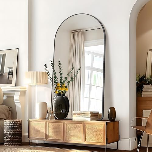 Arched Bathroom Mirror, Wall Mounted Mirror, Living Room, Vertically Hanging by GLASHOM