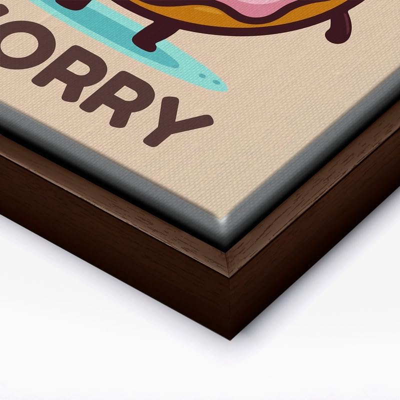 InkFlow Posters Donut Worry Canvas Poster - Image 2
