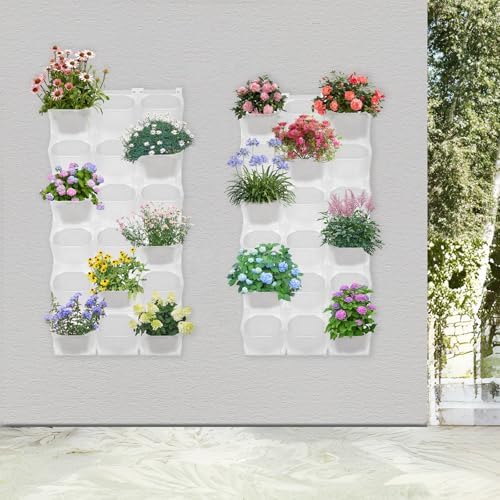 36-Slot Wall Planter, Vertical Garden Flower Pot Holder - Image 2