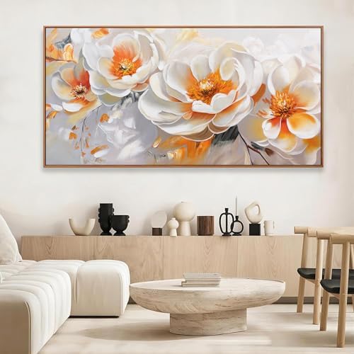 Large Wall Art For Living Room Floral Artwork Modern Canvas Art Wall Decor 29" - Image 5