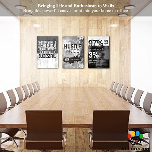 Office Wall Art-3 Pcs Motivational Art, Inspirational Quotes, Entrepreneur - Image 2