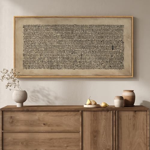 Large Framed Wabi Sabi Abstract Wall Art by MXART