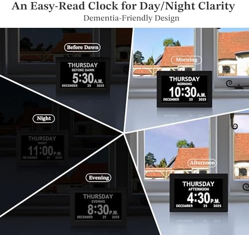 10.1'' Extra Large Digital Clock, Dementia Clocks - Image 6