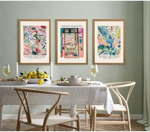 Henri Matisse Wall Art Set of 3 Matisse Poster Aesthetic Canvas Wall Art - Image 7