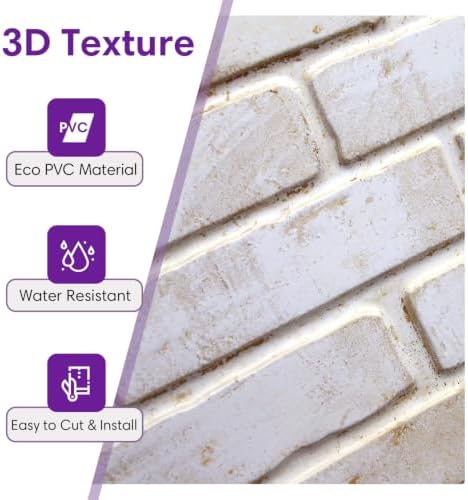 3D Faux Brick Wall Panels Peel and Stick, Designed - Image 5