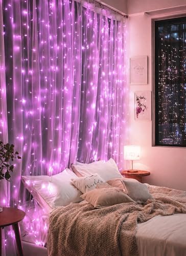 Brightown 300 LED Fairy Curtain Lights, 9.8ft x 9.8ft Curtain String Lights - Image 4