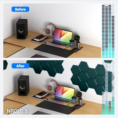 Acoustic Panels, Magrowill 12-Pack Soundproof Wall Panels 12 X 10 X 0.4 Inches - Image 5