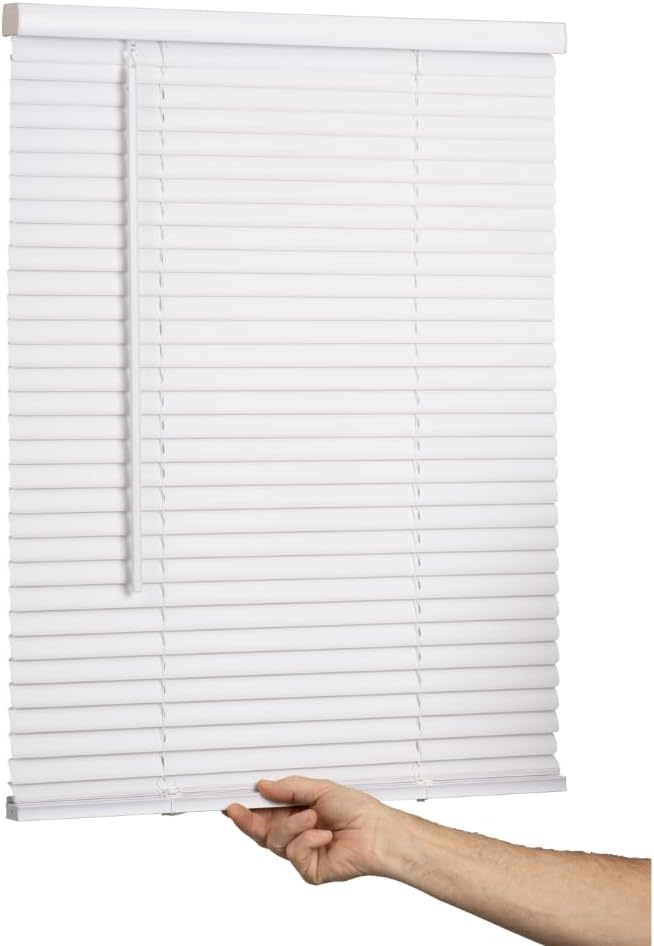 LOTUS & WINDOWARE Cordless 1" Vinyl Blind, Room Darkening, Horizontal Blinds by LotusWindoware