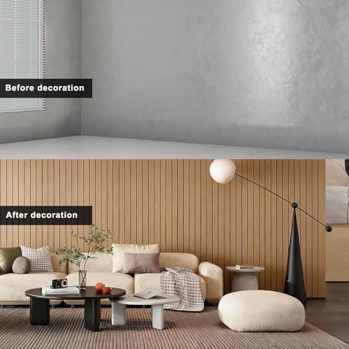 3D Wall Panels Peel and Stick – 15.74"x118" PVC FauxWood Grain Texture - Image 3