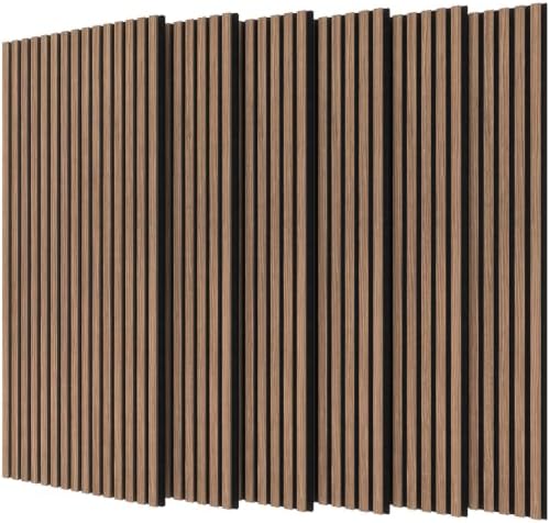 TONOR 6-Pack Wood Slat Panel, Acoustic Panels by TONOR
