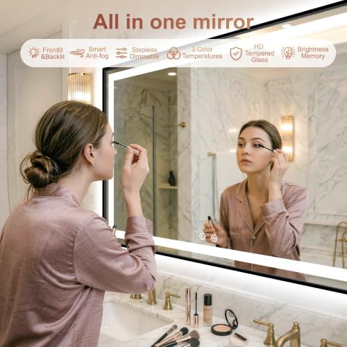 LED Bathroom Mirror with Lights - Image 2