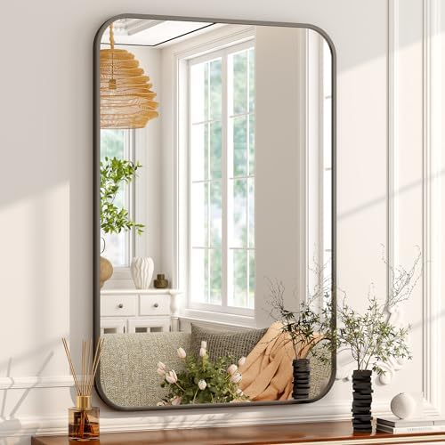 Easly 24 x 36 Inch Bathroom Mirror, Rounded Rectangular Vanity Mirror - Image 3