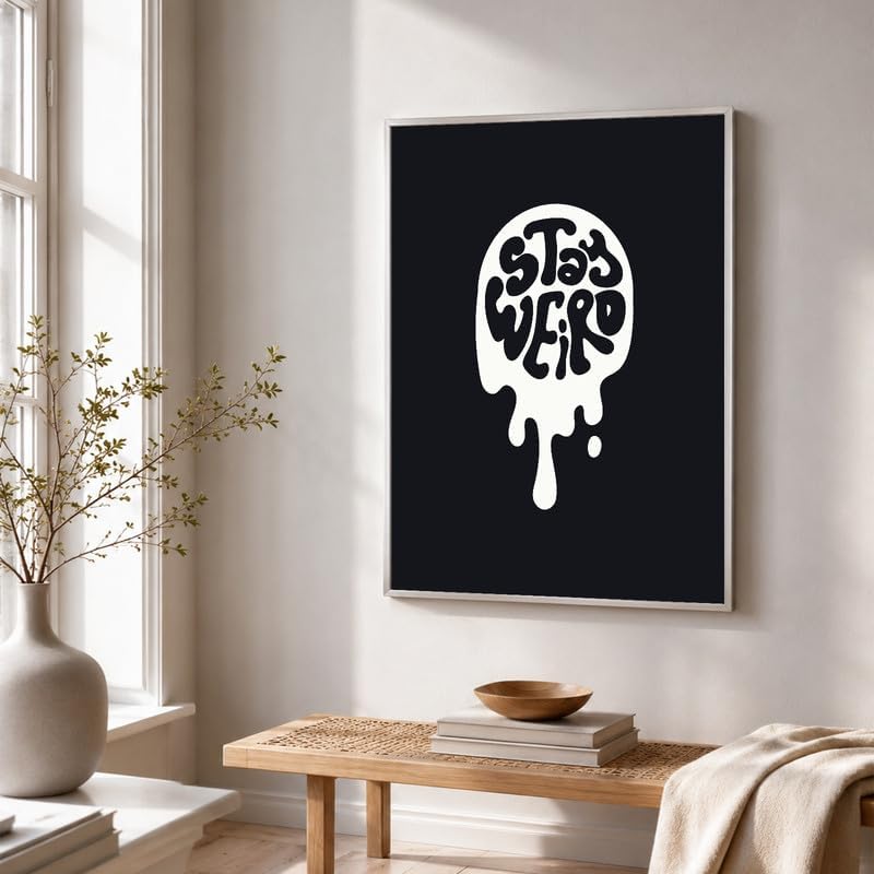 InkFlow Posters Stay Weird Canvas Poster - Image 3