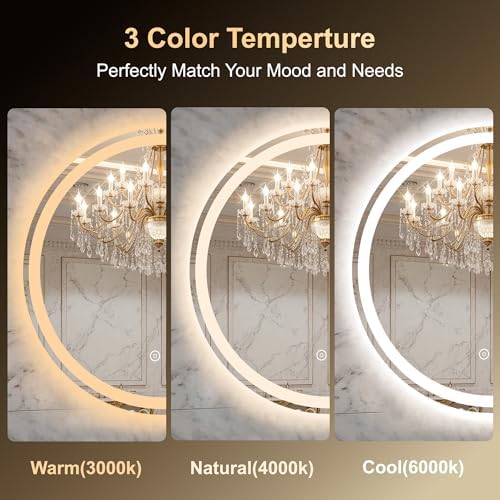 20 Inch Round LED Bathroom Mirror - Image 5