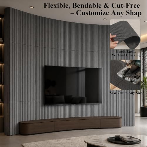 VooBang 8Pack 24"x24" Flexible Faux Stone 3D Wall Panels, 32 SqFt - Image 3