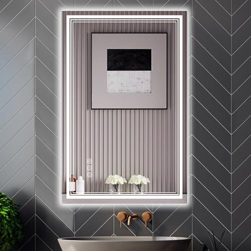 Ratsamee 24"x36" LED Bathroom Mirror by RATSAMEE