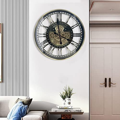 Real Moving Gears Wall Clock Large Modern Metal Clocks - Image 3