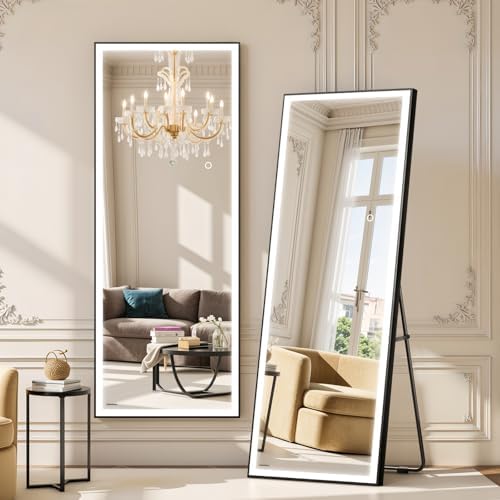 Kosmonia 71"x24" Full Length Mirror, Dimmable 3 Color LED Light by Kosmonia