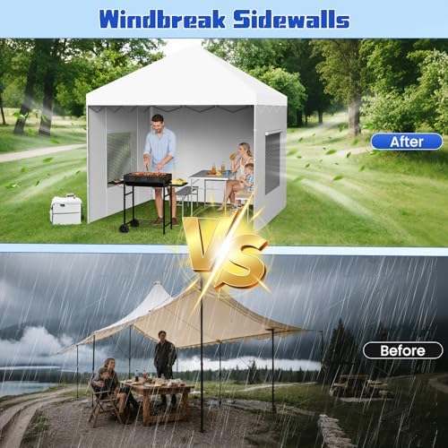 10x10 Canopy Sidewalls, UV Protection, Waterproof, Canopy Tent Accessories - Image 4
