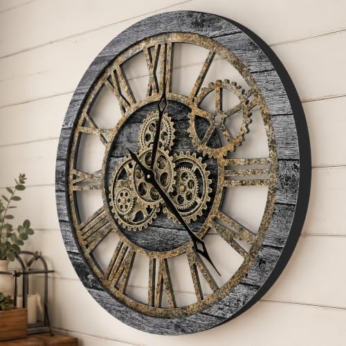 The B-Style Large Wall Clock 24 inch Carbon Gray by TheB-StyleTB