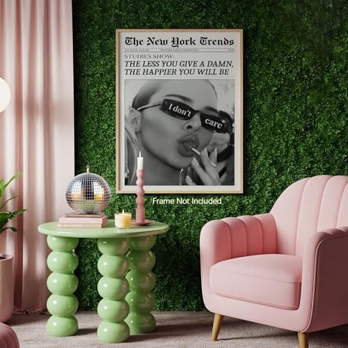 Trendy Black and White Newspaper Wall Art 8x12 in Unframed Vintage Magazine - Image 4