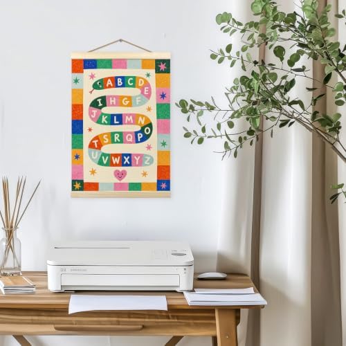 madalo Whimsical Colorful Alphabet Wall Art Poster Hanger Frame 12x16 - Image 5