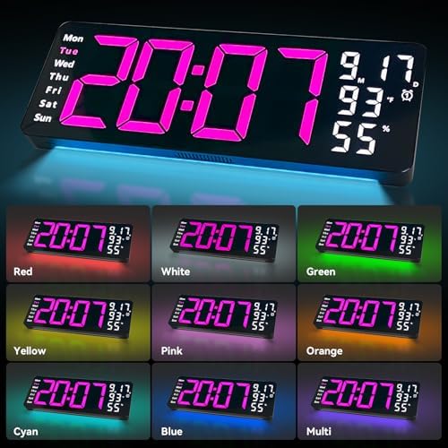 Digital Wall Clock Large Display, 17.3" Digital Clock - Image 7