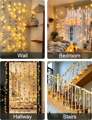 suddus Vine with Lights, Vine Lights with Butterfly - Image 2