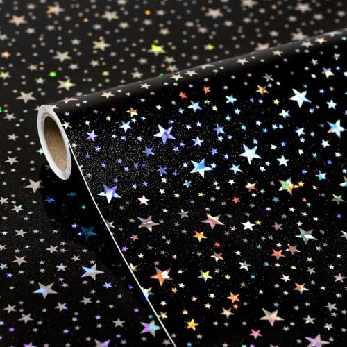 JPK Black Holographic Star Wallpaper by Unknown