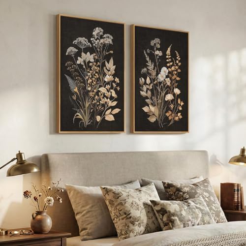 Large Framed Vintage Botanical 24x36 Wall Art - Image 2