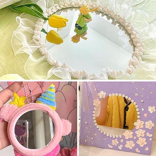 20Pcs Round Glass Mirror Tiles, 4 inch Small Circle Craft Mirror - Image 5
