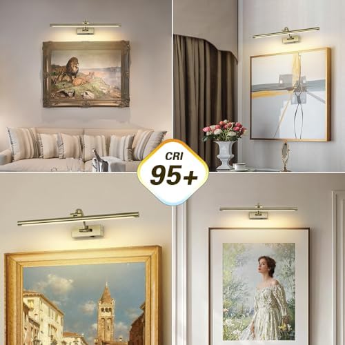 DESOOP Wireless Picture Lights Rechargeable Gallery Lighting Battery Picture - Image 2