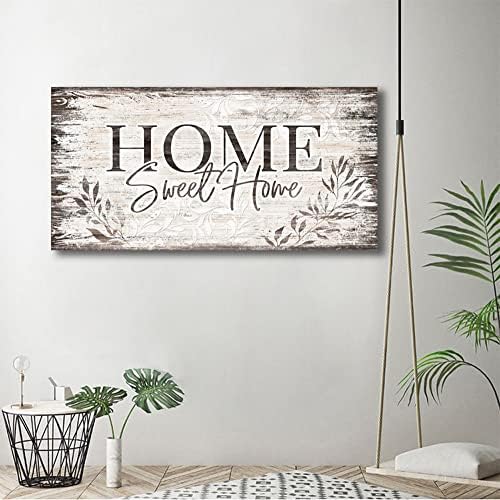arteWOODS Home Sweet Home Wall Art Sign Large Dark Brown Farmhouse Wall Sign - Image 6