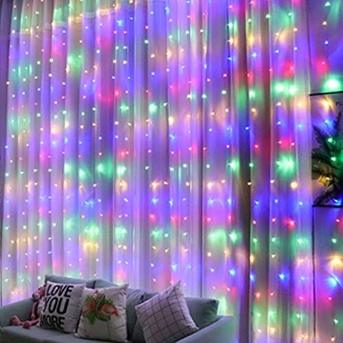 HOME LIGHTING Window Curtain String Lights, 300 LED 8 Lighting Modes Fairy - Image 3