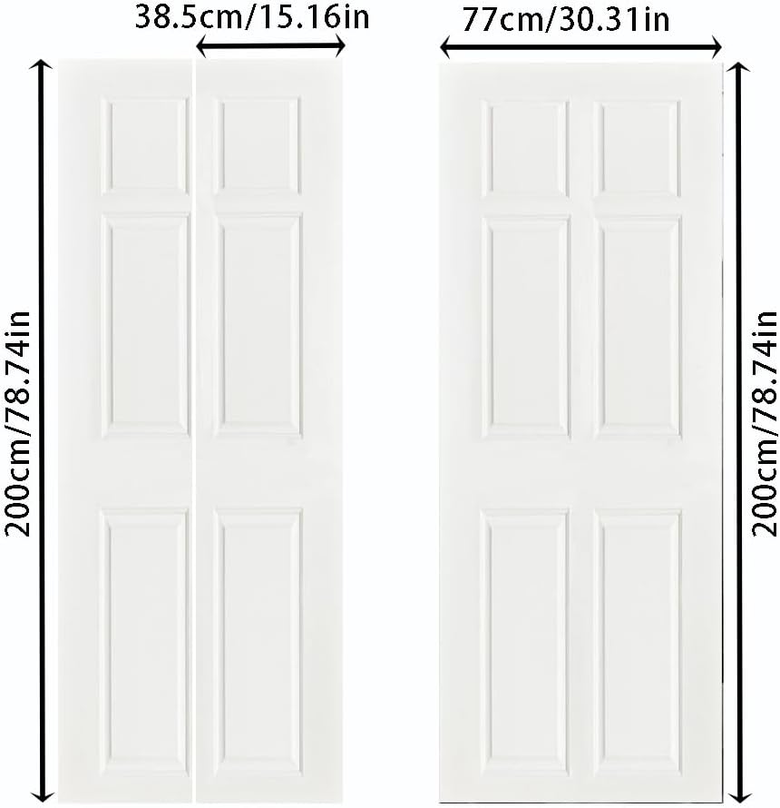 Removable Door Mural Decal, Self-Adhesive Wooden Door Wallpaper, Peel & Stick - Image 4
