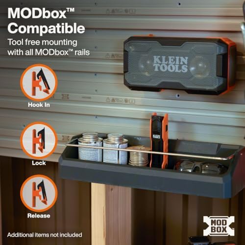 Klein Tools 54863MB MODbox Wall Narrow Shelf, Modular Tool Storage Rack - Image 3