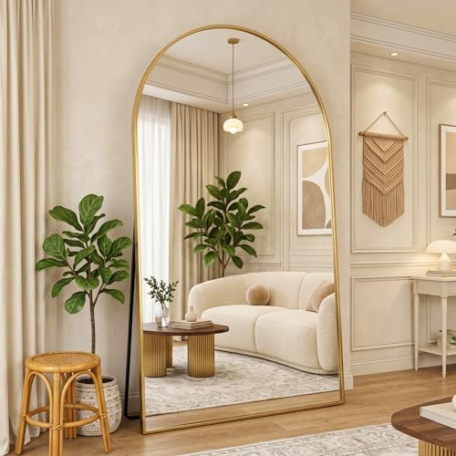 MISSDAY Large Arched Full Length Mirror, Floor Mirror Long Free Standing - Image 6