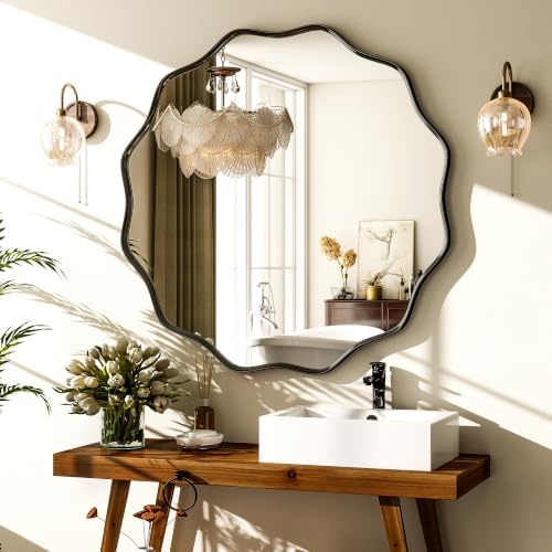 VooBang Black Scalloped Circle Mirror - Image 6