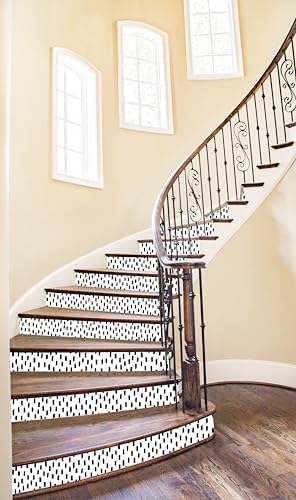 HAOKHOME Black White Peel and Stick Wallpaper Modern Geometric Polka Dot - Image 3