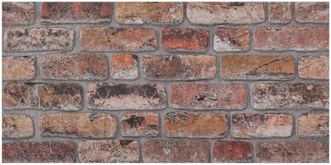 K&B Panels 3D Wall Panels, Rustic Brick Effect Styrofoam Wall Panelling Kit by Unknown