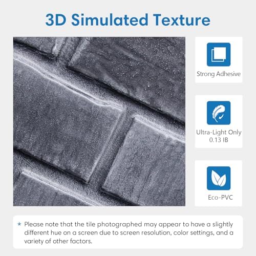 COMSTICKC 3D Faux Brick Wall Panels Peel and Stick - Image 4