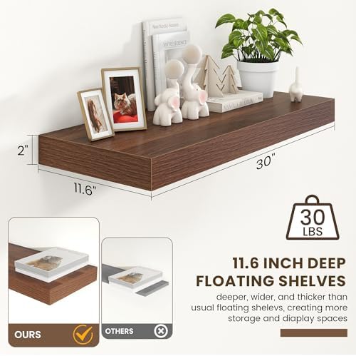 FLYJOE 30 Inch Floating Shelves - Image 2
