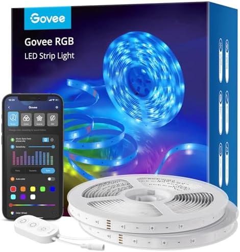 Govee Smart RGB LED Strip Lights 100ft, Work by Unknown