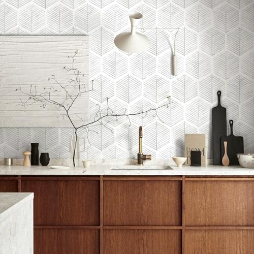 MelunMer Modern Peel and Stick Wallpaper Boho Contact Paper 17.3''×276'' - Image 3