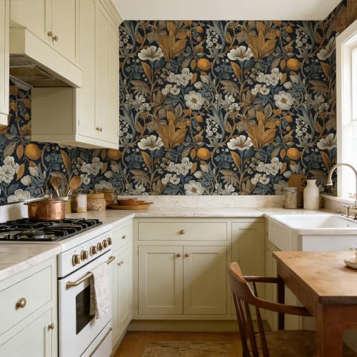 Stickorama Vintage Floral Peel and Stick Wallpaper Self Adhesive 17.72" x - Image 6