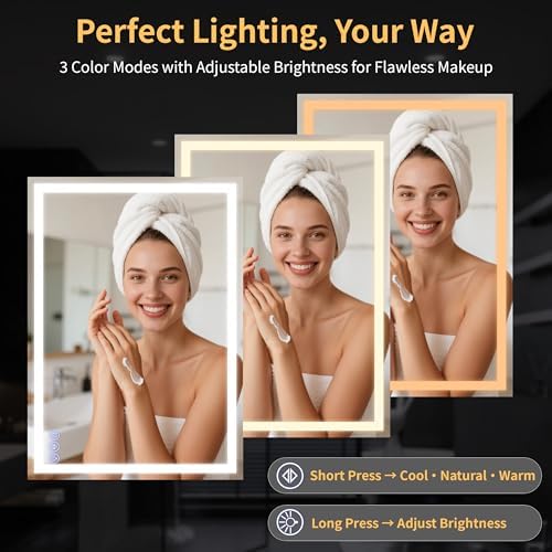 GLSLAND 24"x36" LED Bathroom Mirror - Image 4