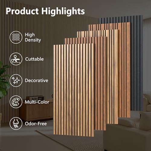 2 Pack Wood Acoustic Panels, 47.2"×23.6"×0.36" High Density Sound Proof Wood - Image 4