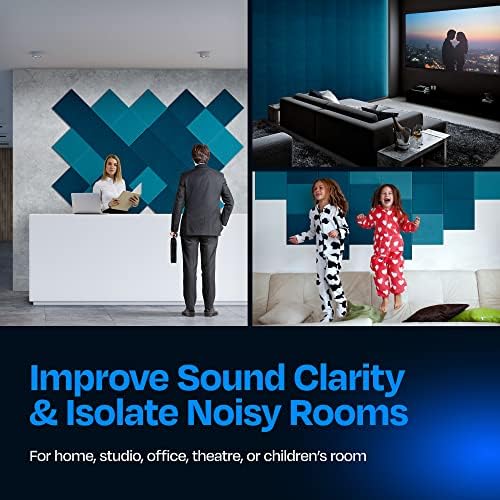 Acoustic Panels 12-Pack Soundproof Wall Panels 12"X12"X0.4" Sound Panels High - Image 4