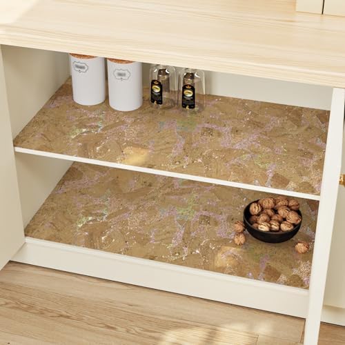 WESTICK Shiny Cork Fabric with Adhesive Backing Peel and Stick Wood Contact - Image 2